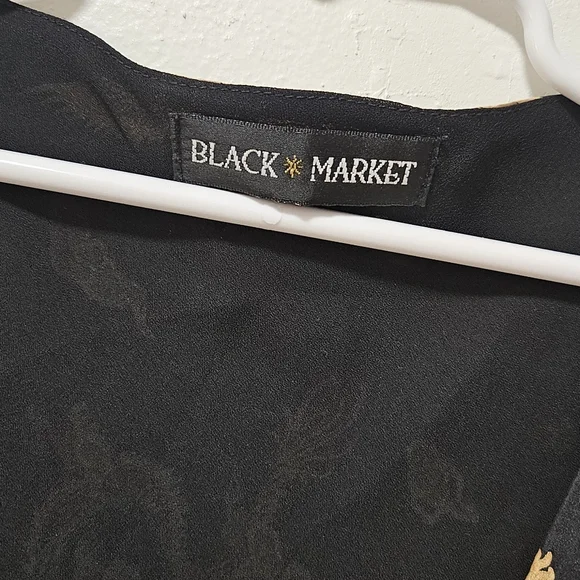 Vtg Black Market Silk Midi Dress Size S - Picture 2 of 5